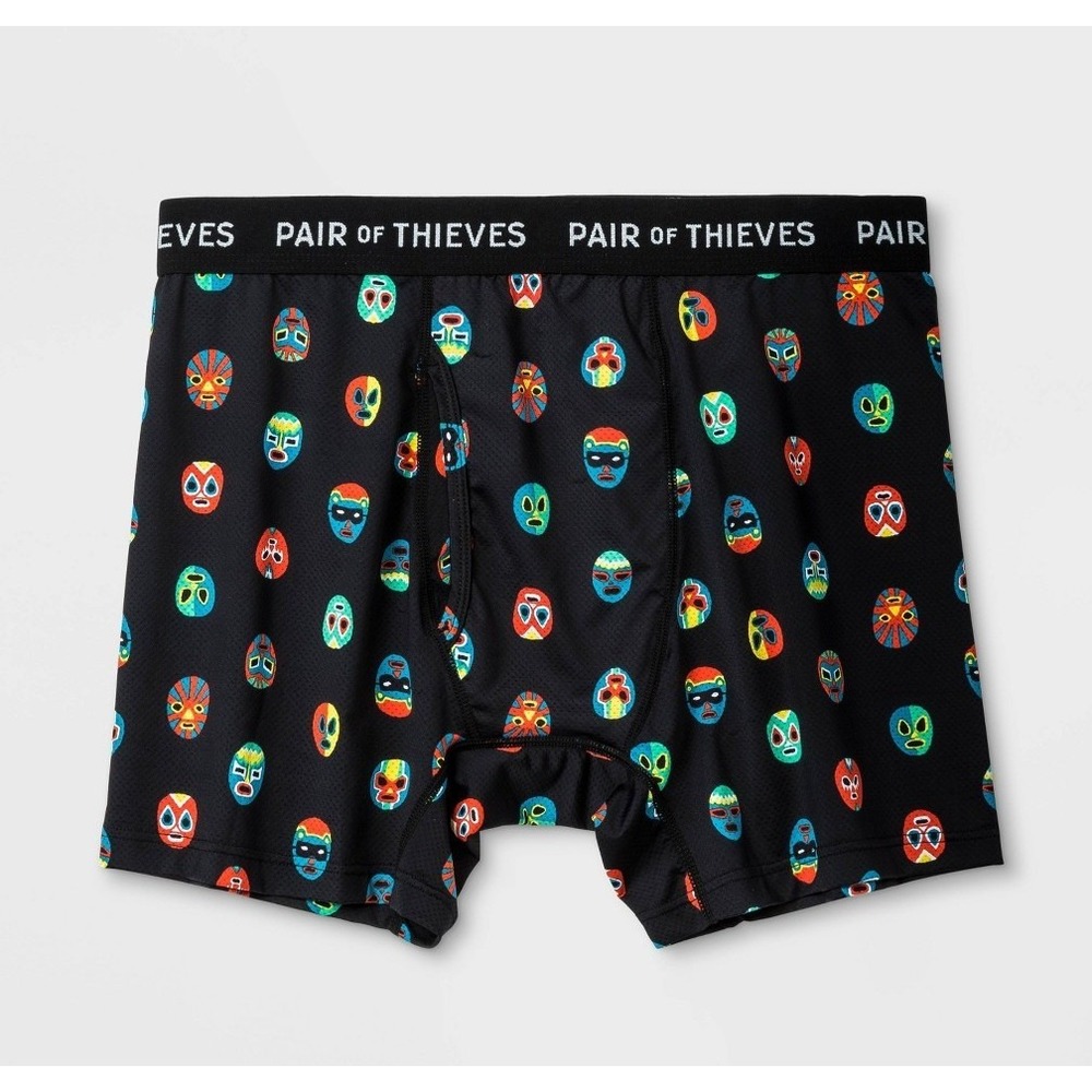 Pair of Thieves Men's Super Fit Boxer Brief Size M Black (31-33")
